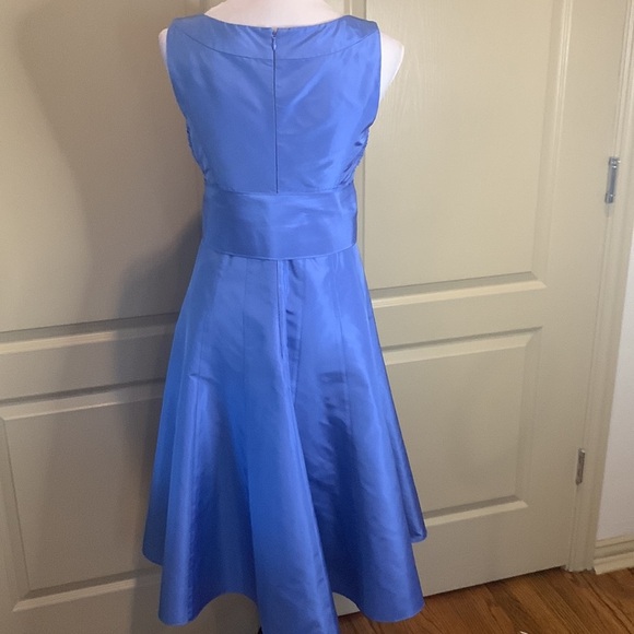 Teri John Women's 💯 Blue Silk Formal Dress, 4 - Picture 8 of 11